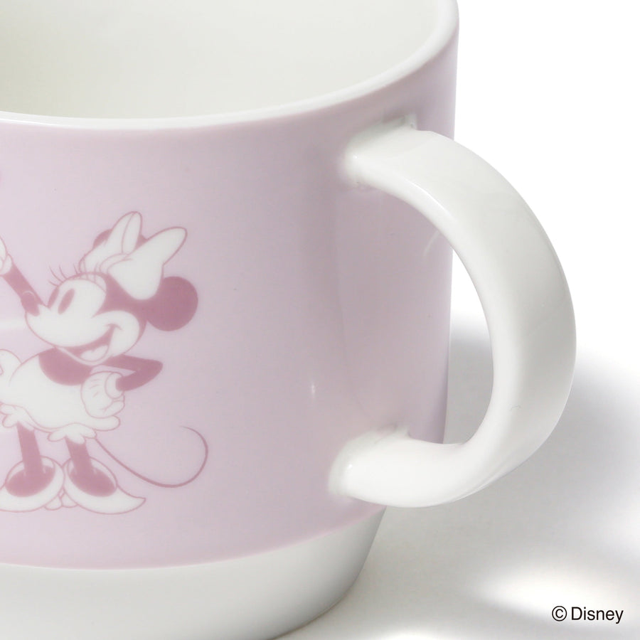 Disney Pair Stacking Mug Pink x Gray