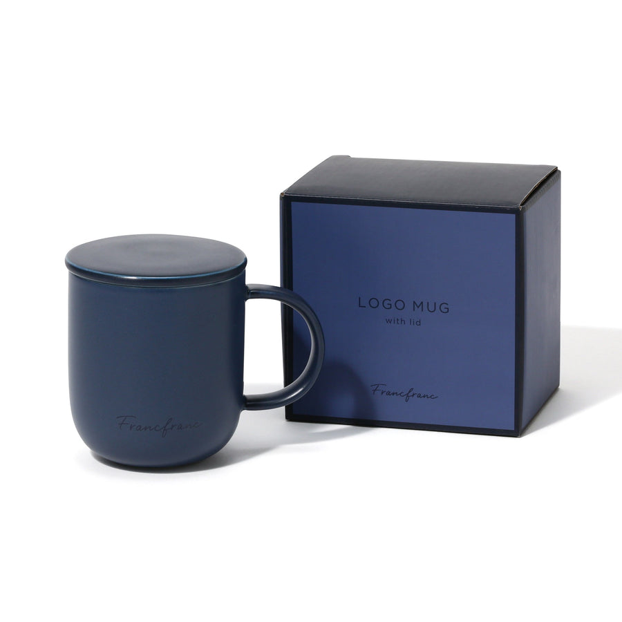 Navy Logo Mug with Lid