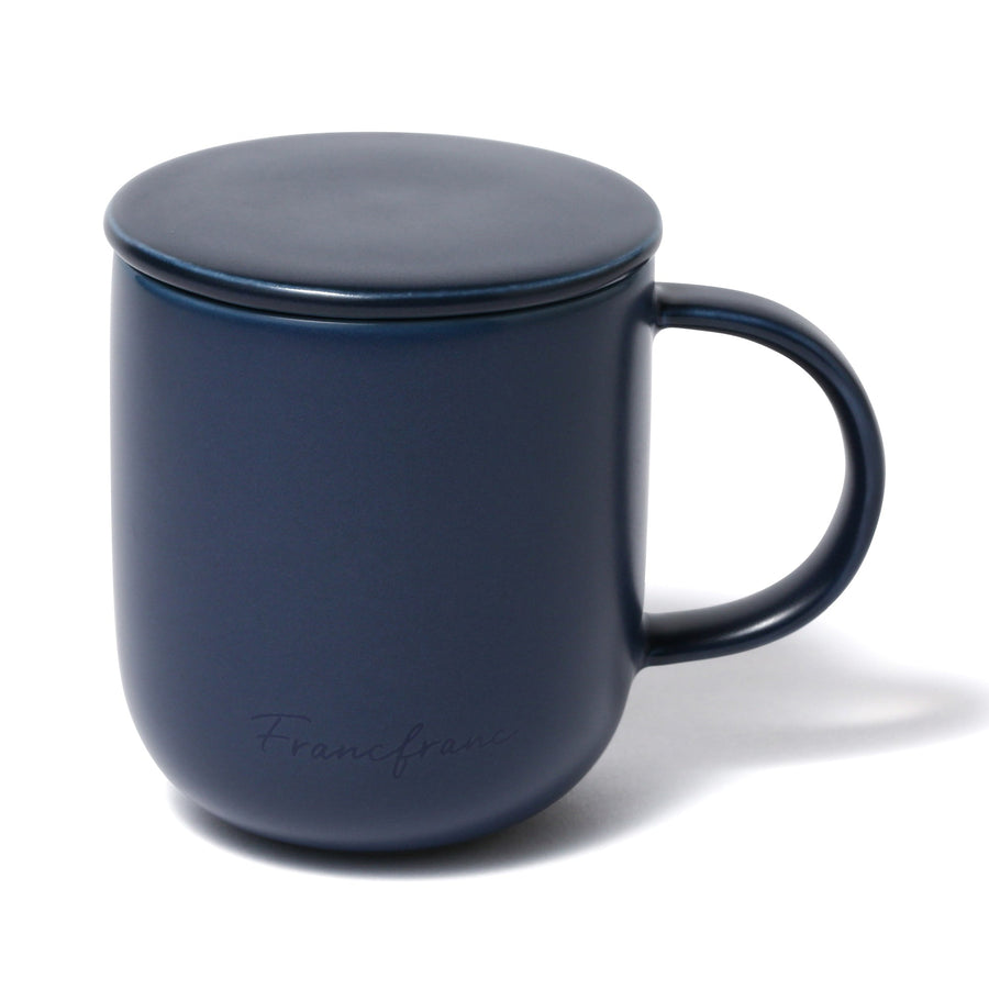 Navy Logo Mug with Lid