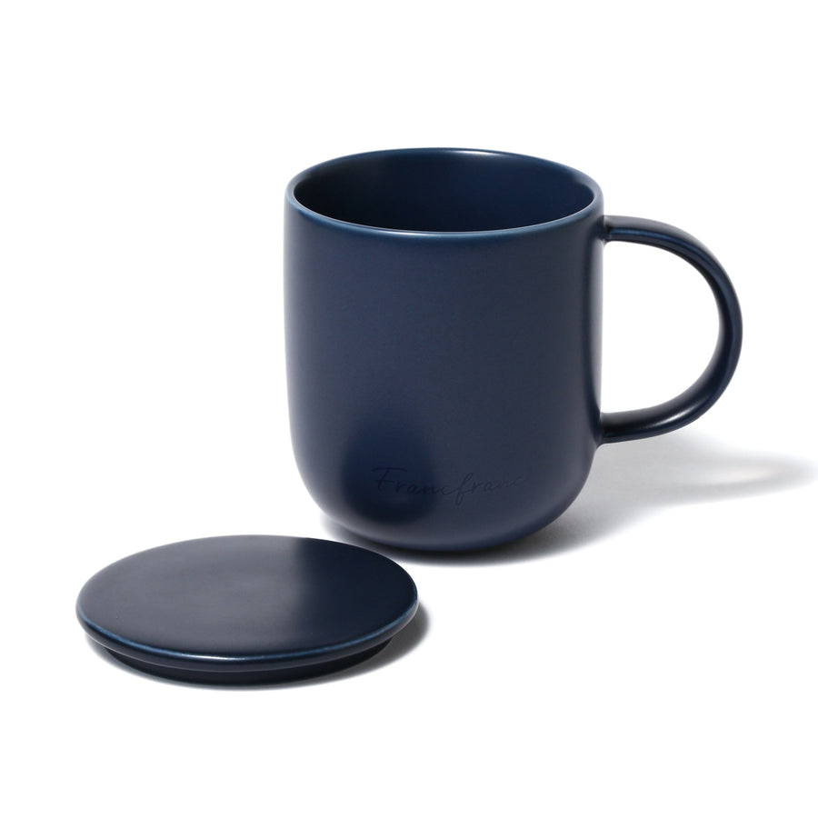 Navy Logo Mug with Lid