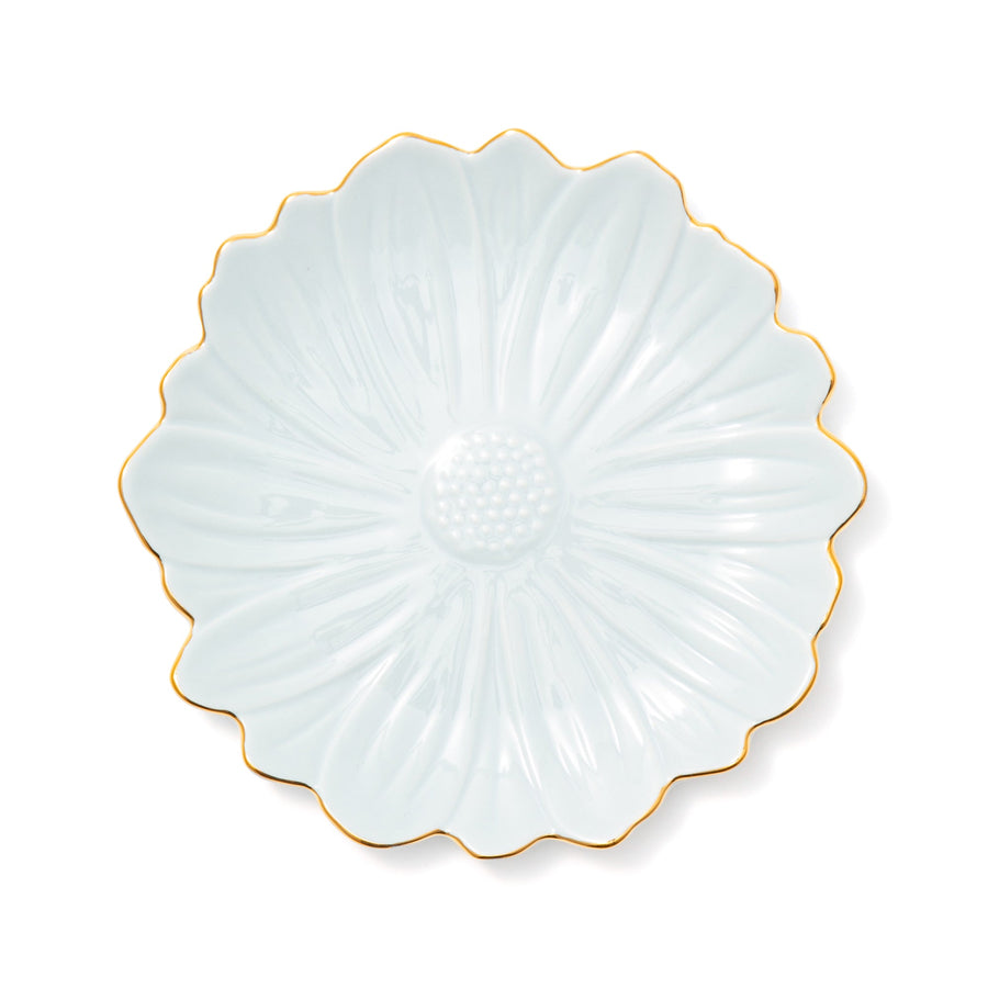 Flower Motif Plate S Blue