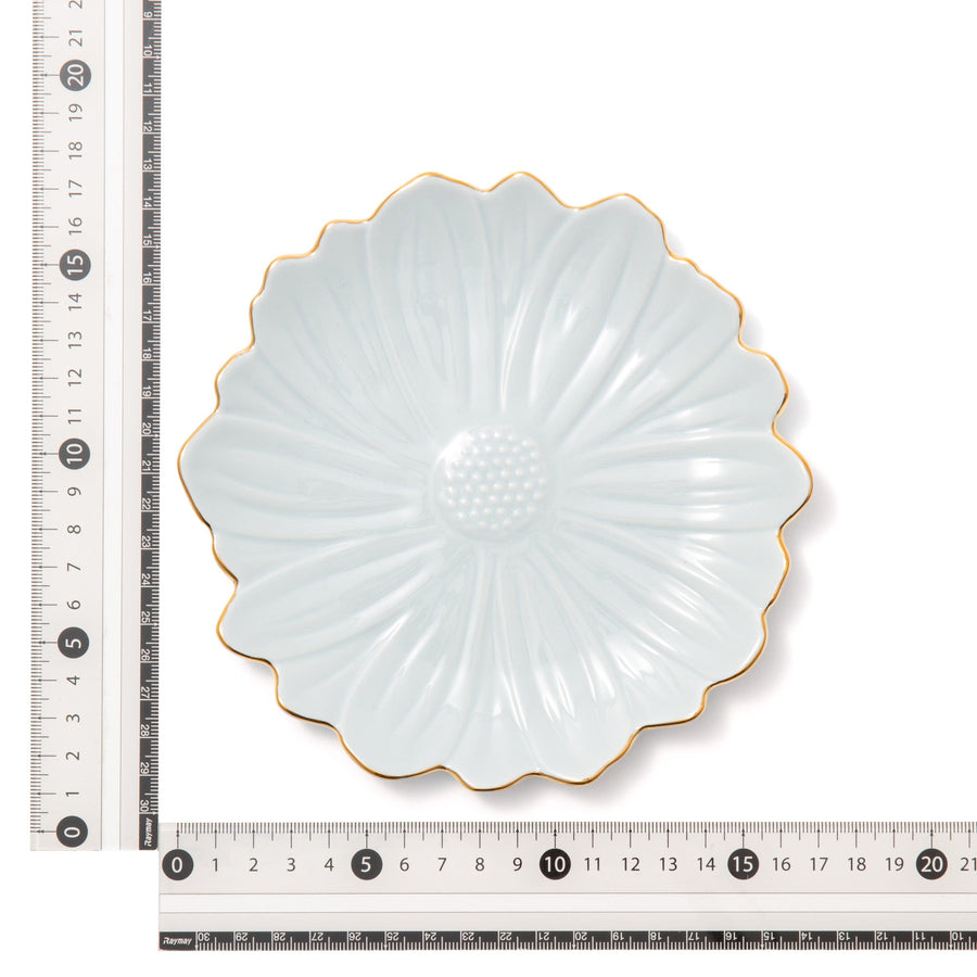 Flower Motif Plate S Blue