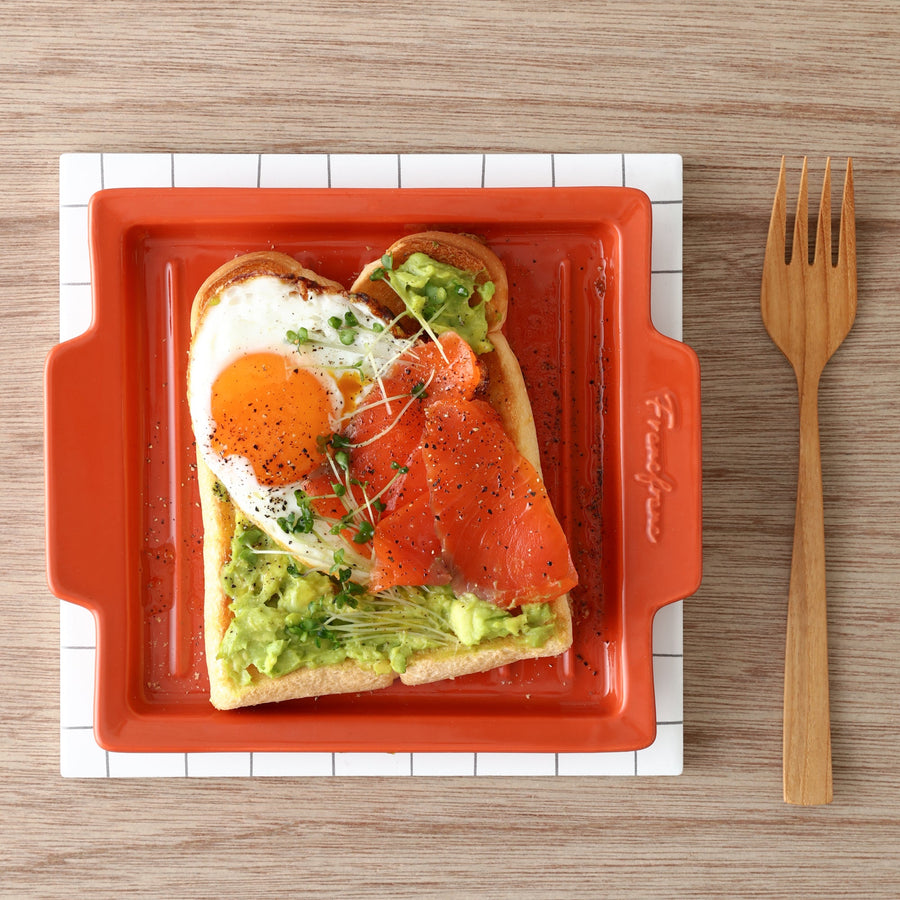 Logo Toast Plate Orange