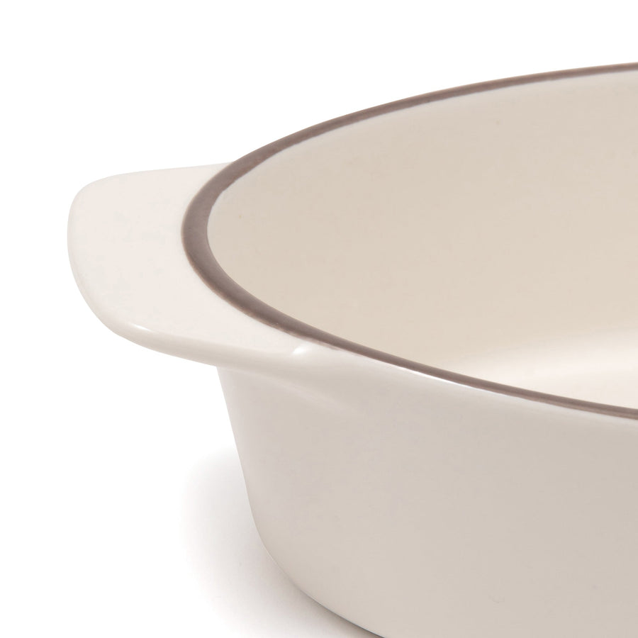 Rim Ovenware Medium Ivory