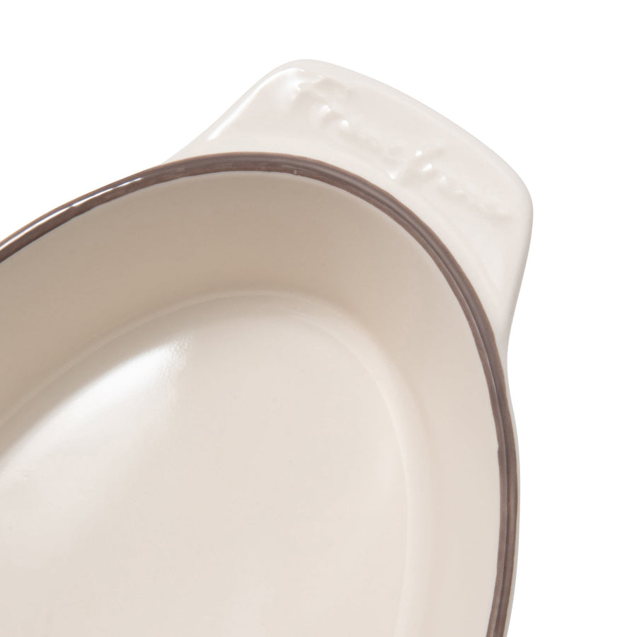 Rim Ovenware Medium Ivory