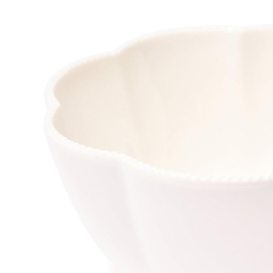 Blanche Bowl Medium Flower White