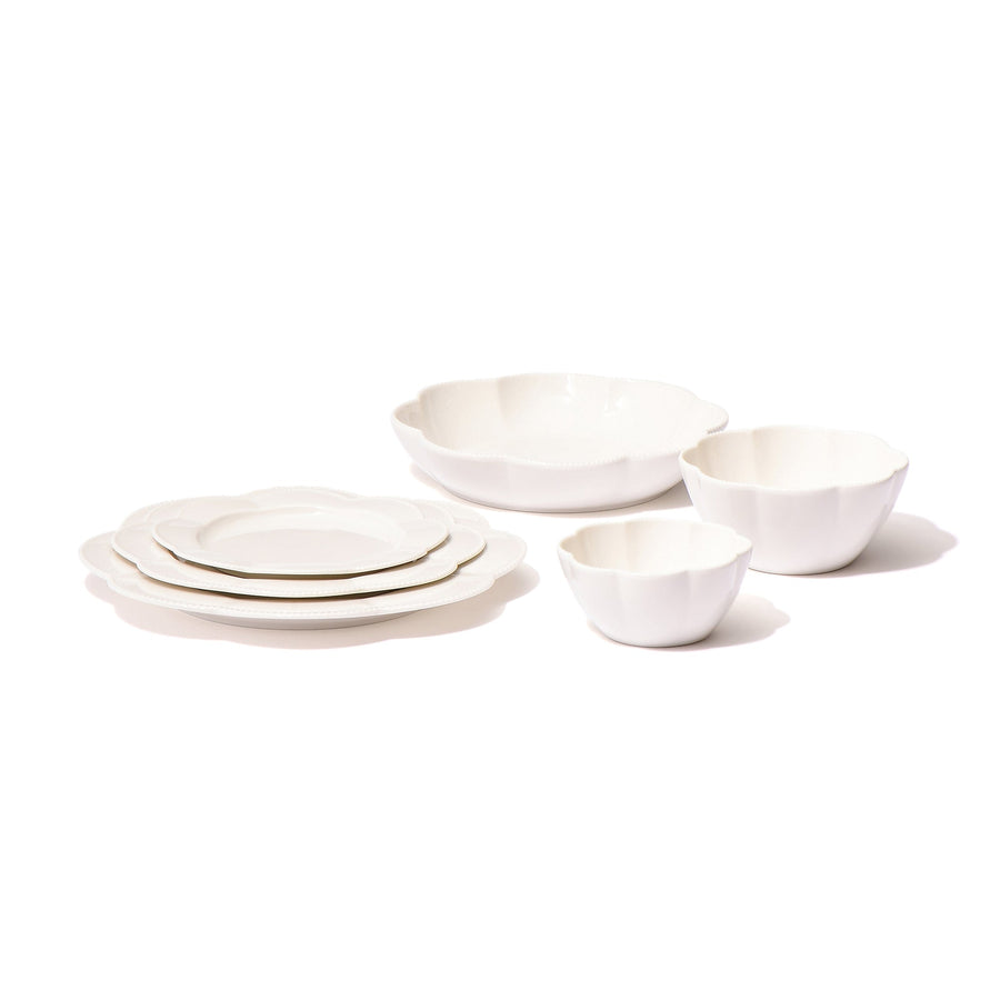 Blanche Plate S Flower White