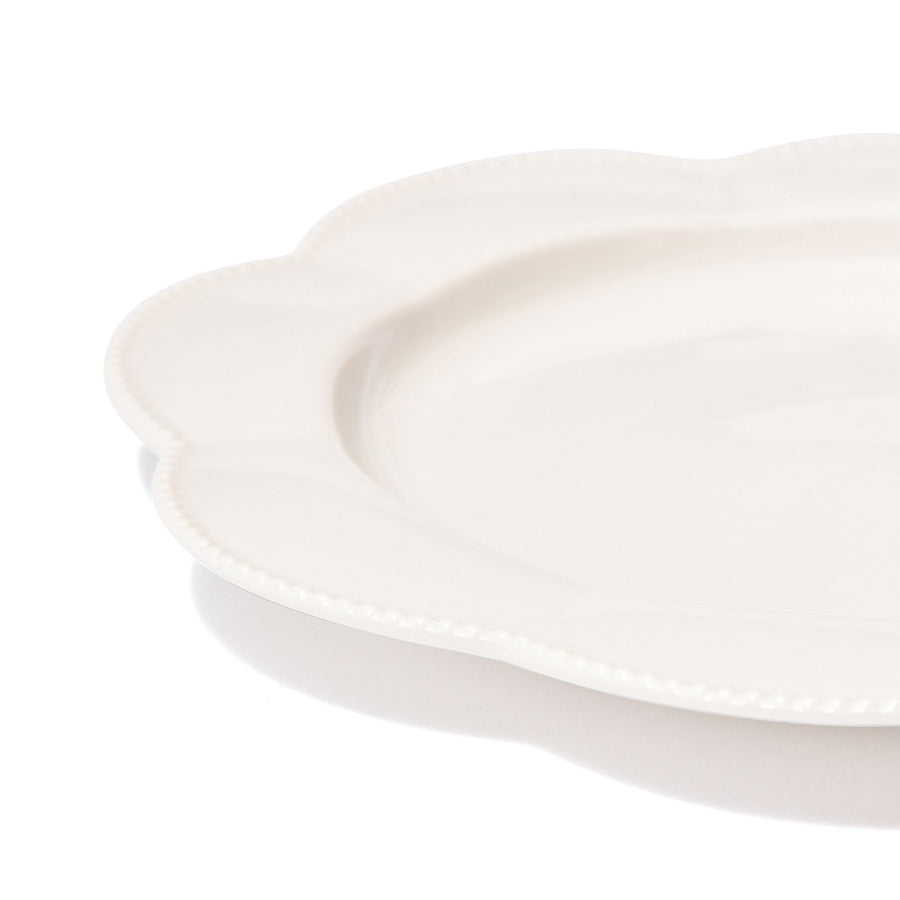 Blanche Plate M Flower White