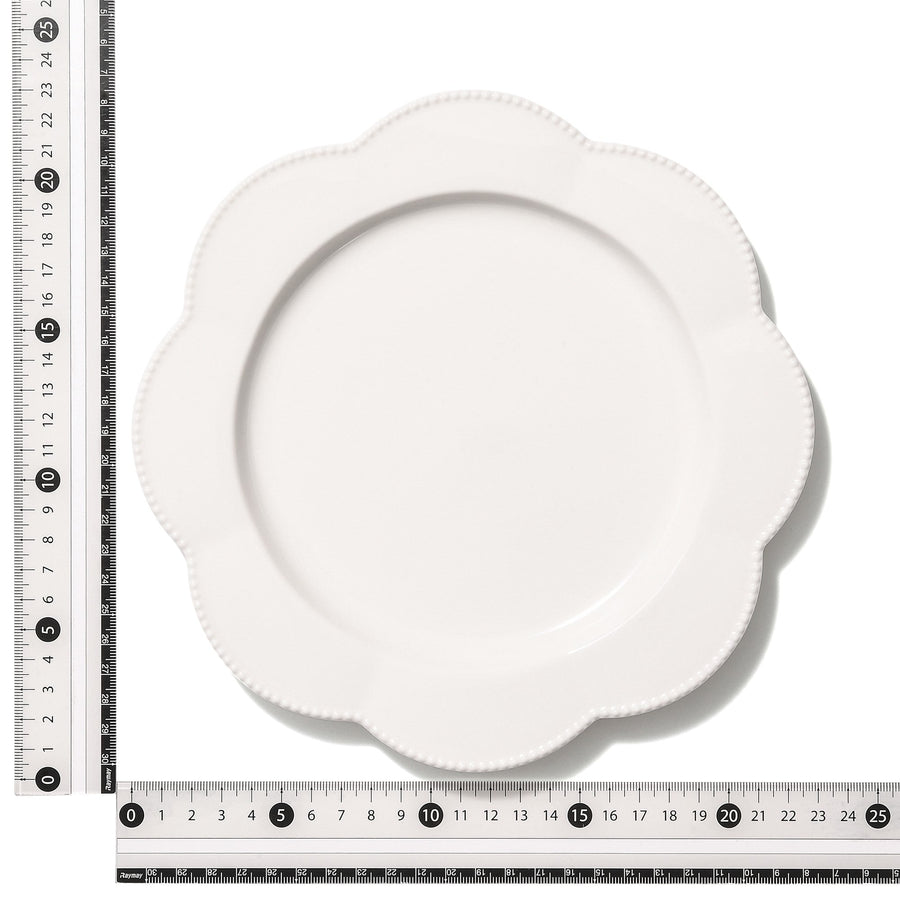 Blanche Plate M Flower White