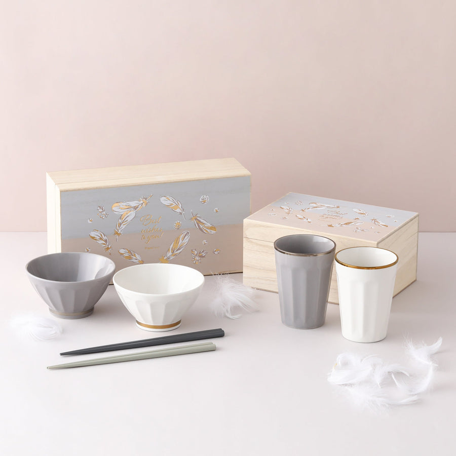 Pair Gift: Bowl &amp; Chopsticks ELEGANCE