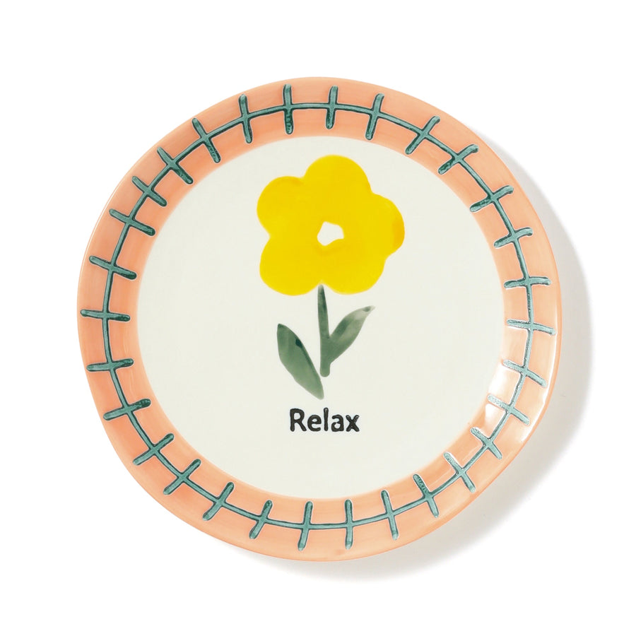 Hand Painted Plate Flower