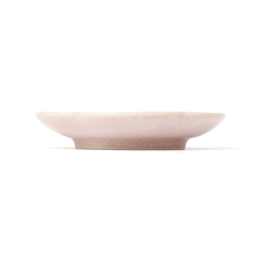 Mino ware small plate plum pink