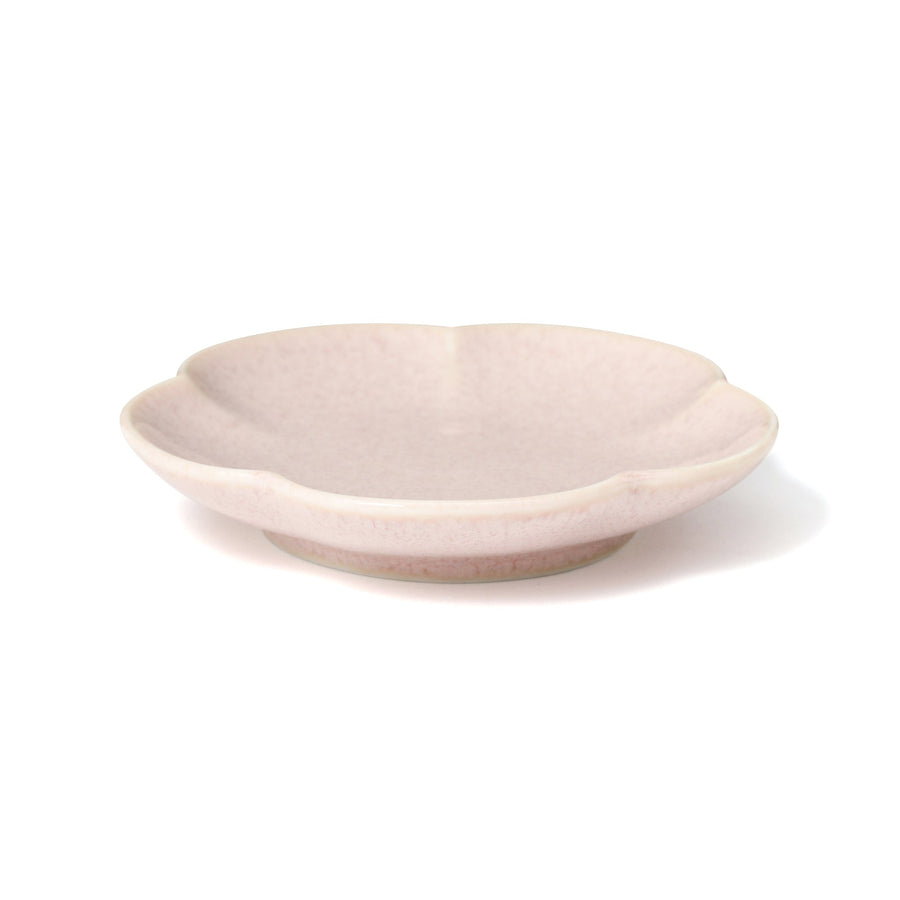 Mino ware small plate plum pink