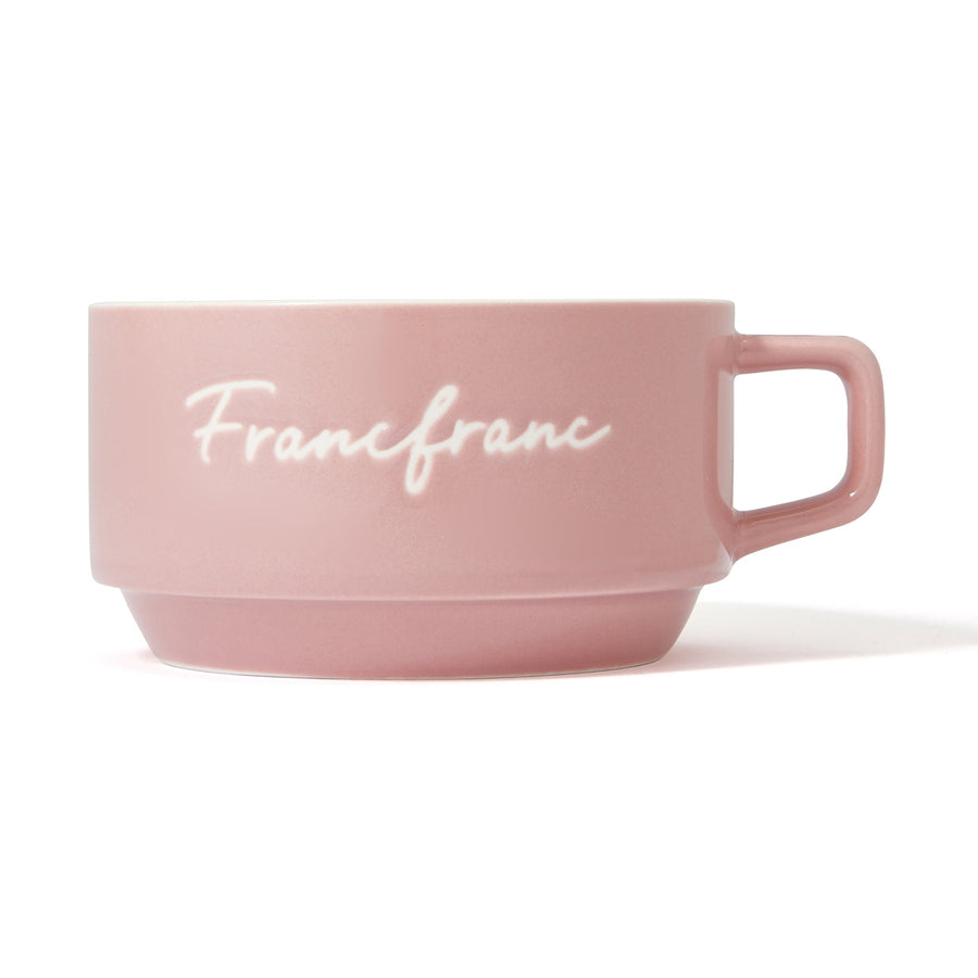 Logo Rim Soup Cup Pink