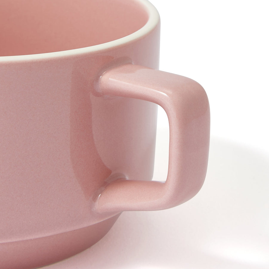 Logo Rim Soup Cup Pink