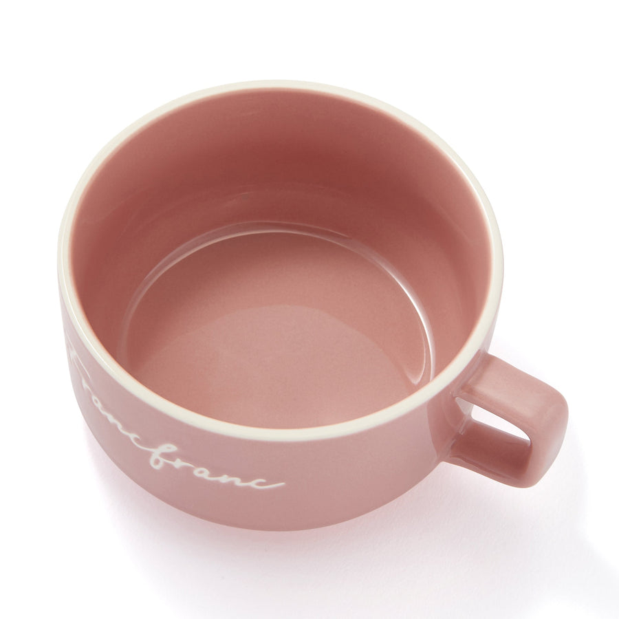 Logo Rim Soup Cup Pink