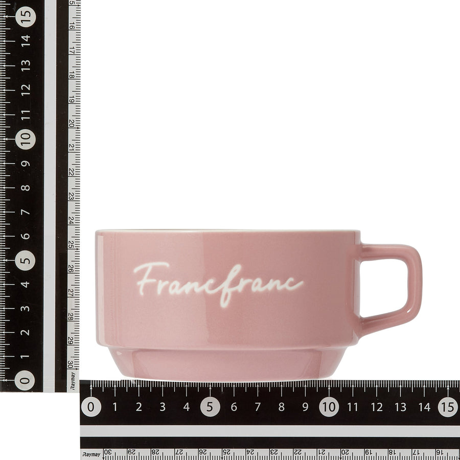 Logo Rim Soup Cup Pink