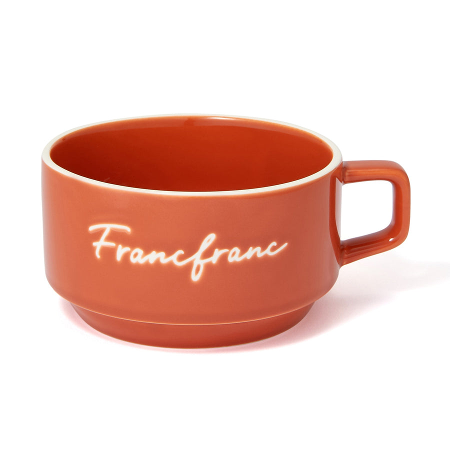 Logo Rim Soup Cup Orange