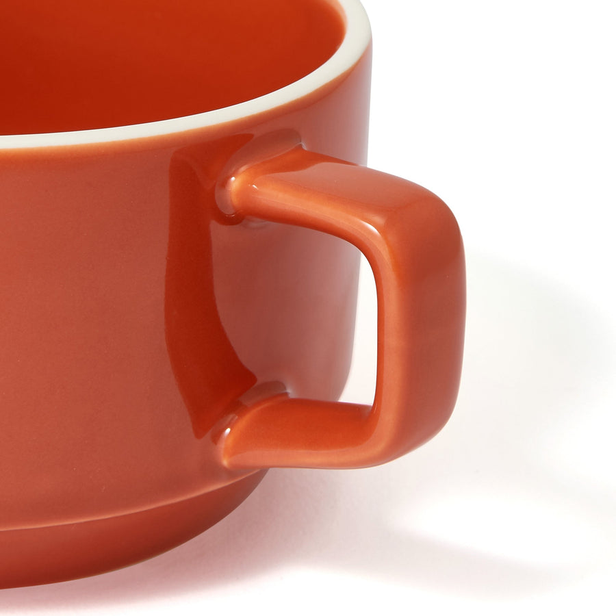 Logo Rim Soup Cup Orange