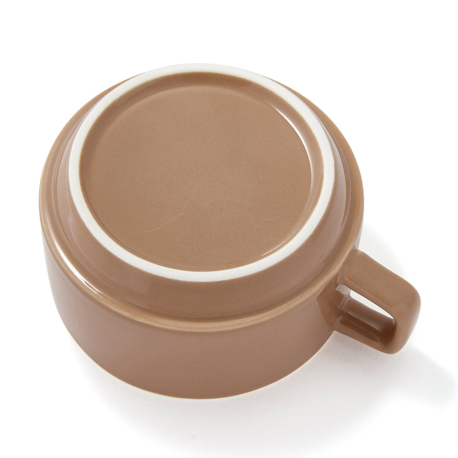 Logo Rim Soup Cup Brown