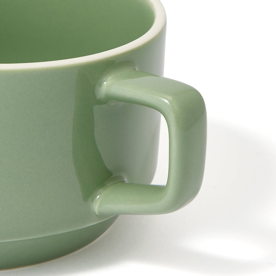 Logo Rim Soup Cup Green