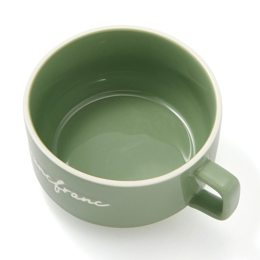 Logo Rim Soup Cup Green