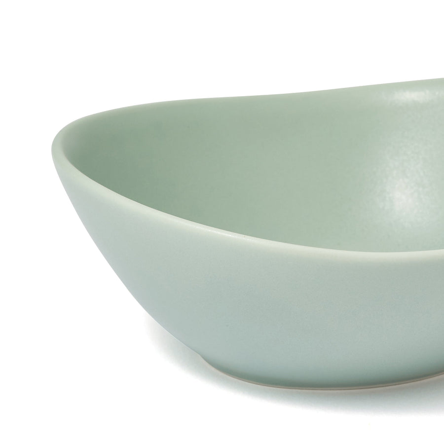 Mino ware rice bowl, green