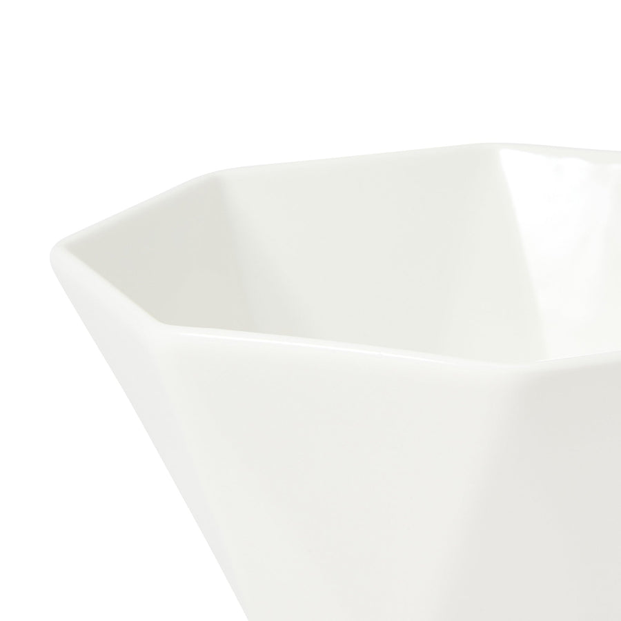 Blanche Bowl M Octagon White