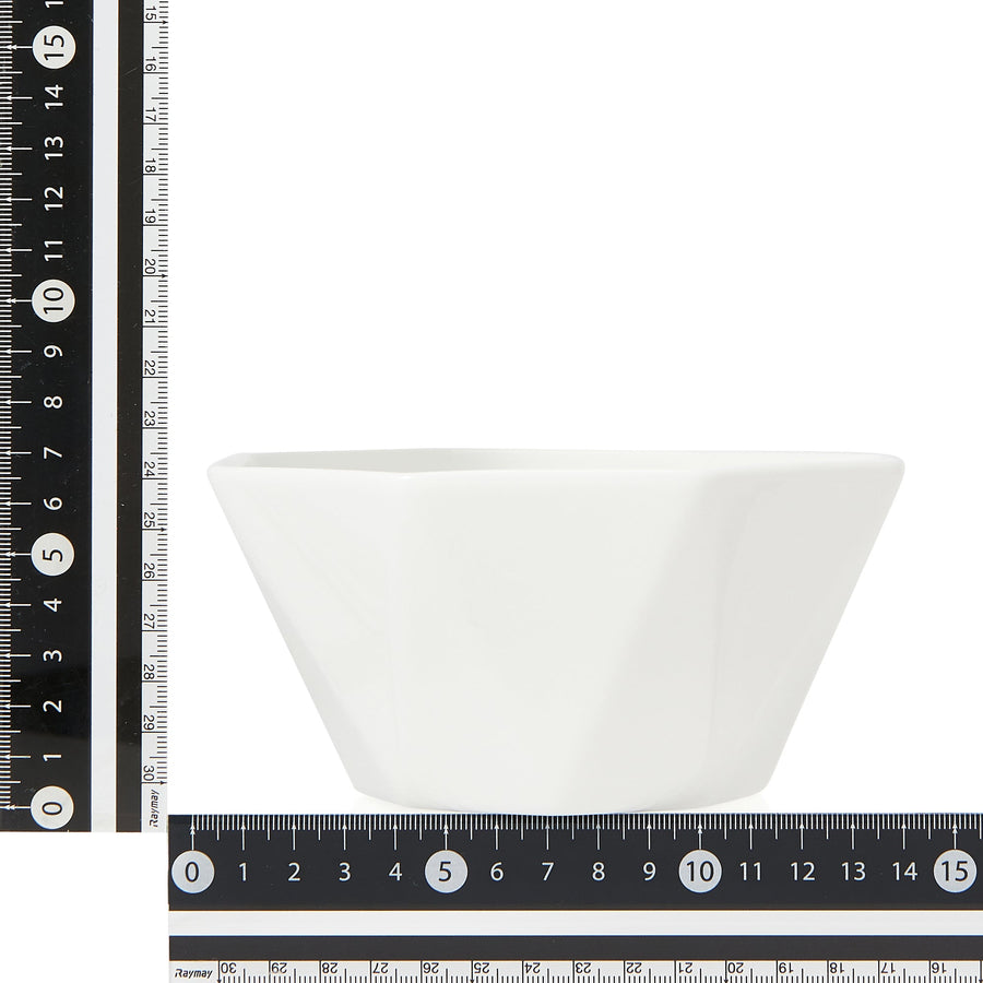 Blanche Bowl M Octagon White