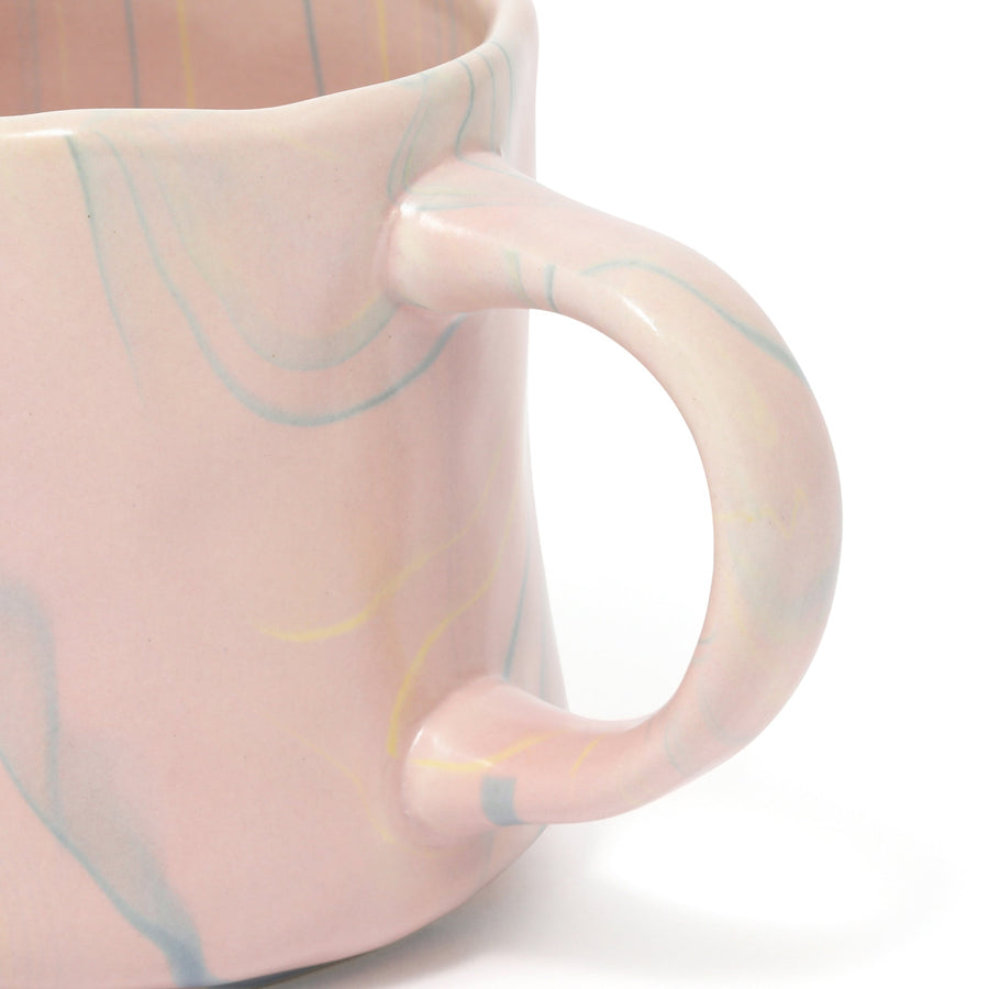 マーブル マグカップ ピンク