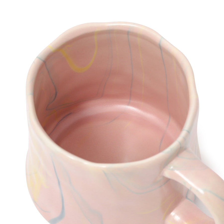 マーブル マグカップ ピンク