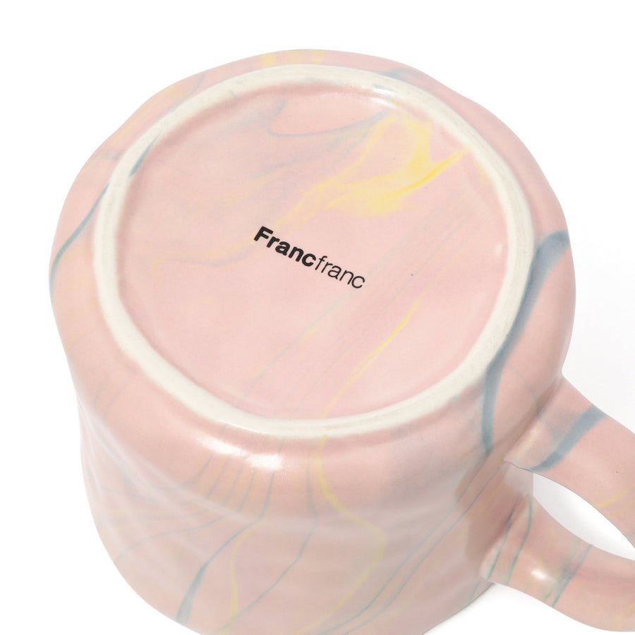 マーブル マグカップ ピンク