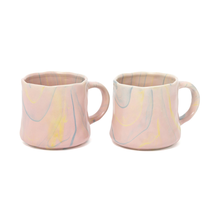 マーブル マグカップ ピンク