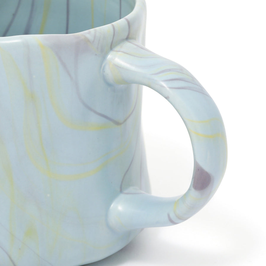 マーブル マグカップ ブルー