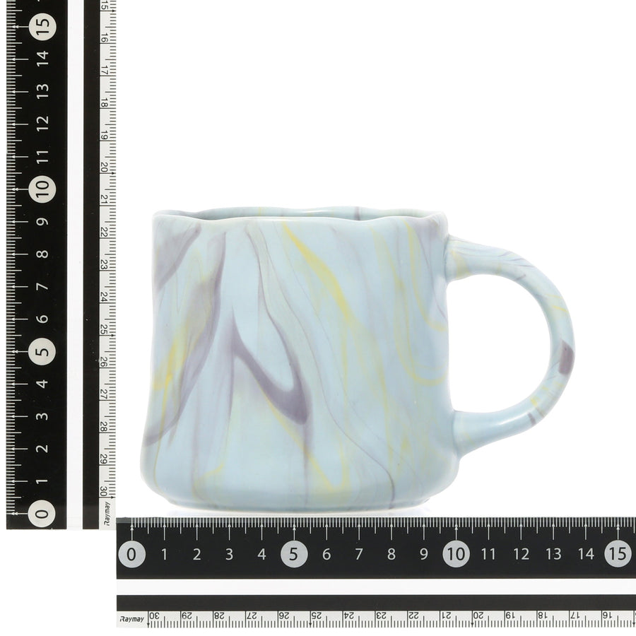 マーブル マグカップ ブルー