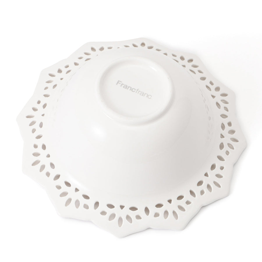 パニエ ボウル エッジレース S ホワイト