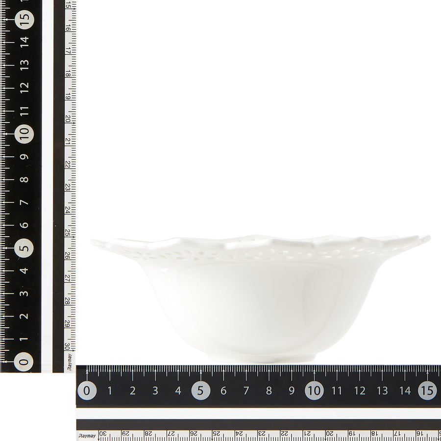 パニエ ボウル エッジレース S ホワイト