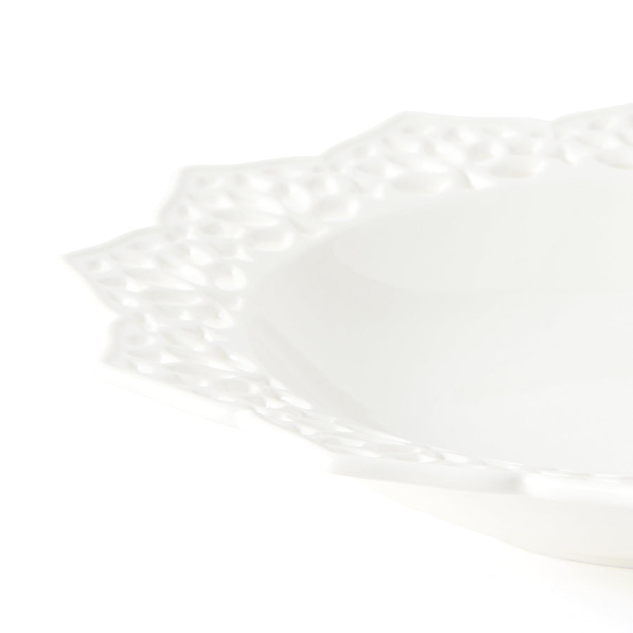 パニエ ディーププレート エッジレース ホワイト