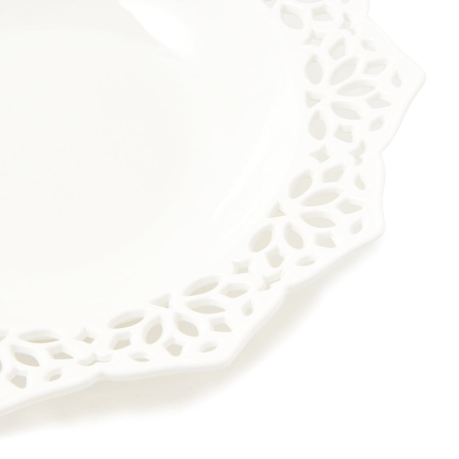 パニエ ディーププレート エッジレース ホワイト