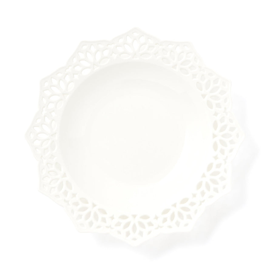 パニエ ディーププレート エッジレース ホワイト