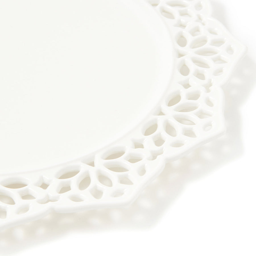 パニエ プレート エッジレース L ホワイト