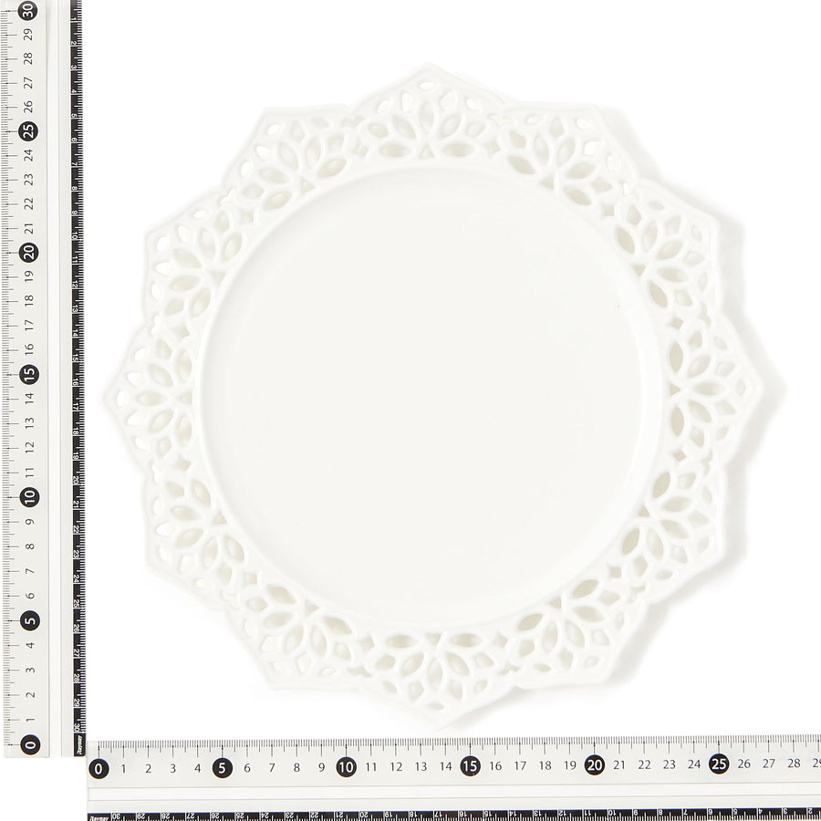 パニエ プレート エッジレース L ホワイト