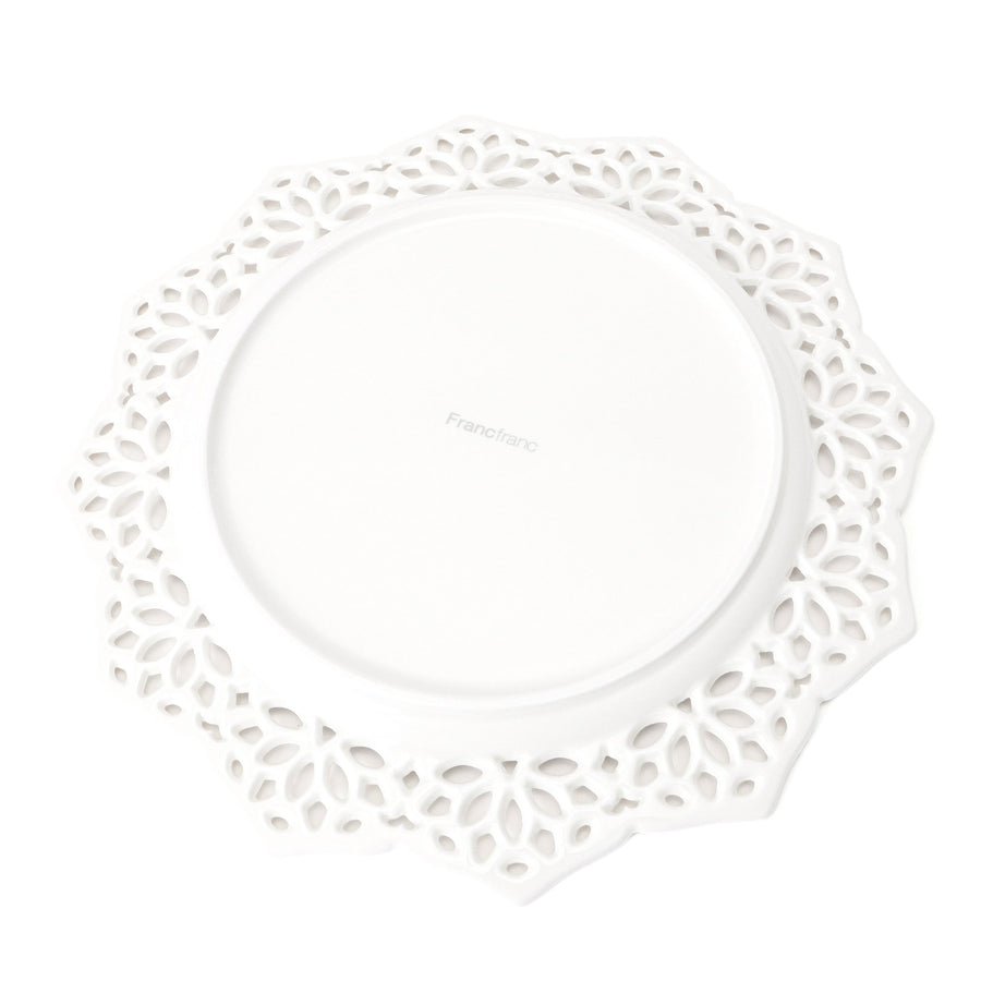 パニエ プレート エッジレース M ホワイト