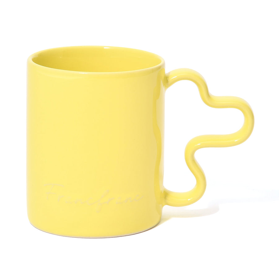 ウェーブ マグカップ イエロー