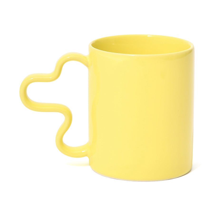 ウェーブ マグカップ イエロー