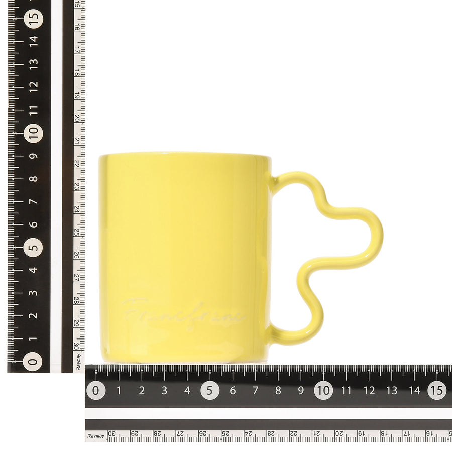 ウェーブ マグカップ イエロー