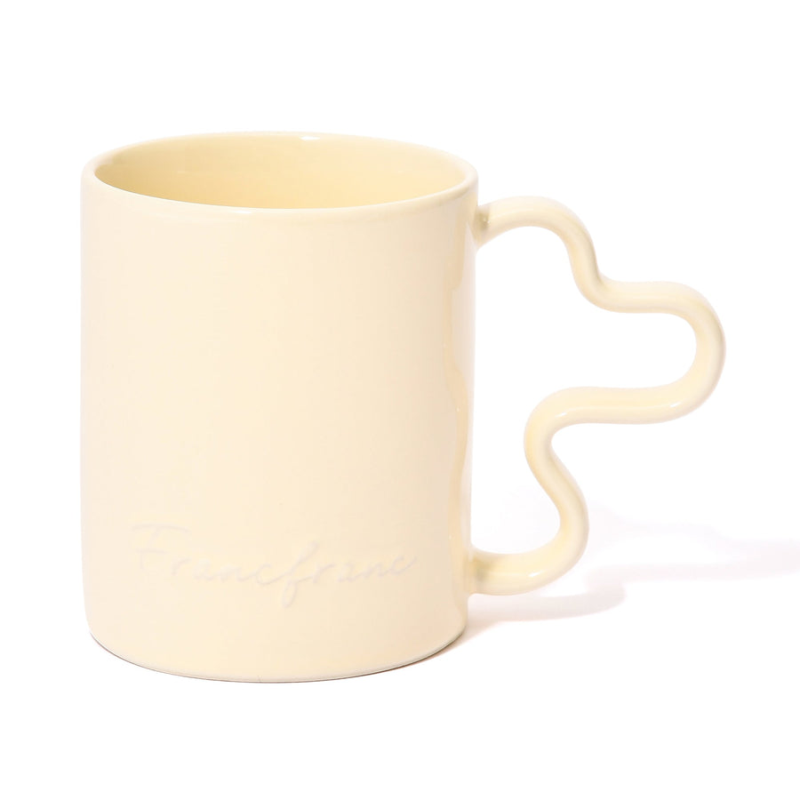 ウェーブ マグカップ アイボリー