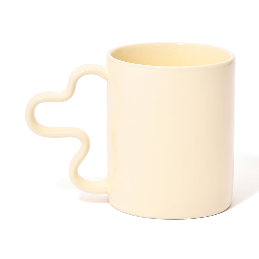 ウェーブ マグカップ アイボリー