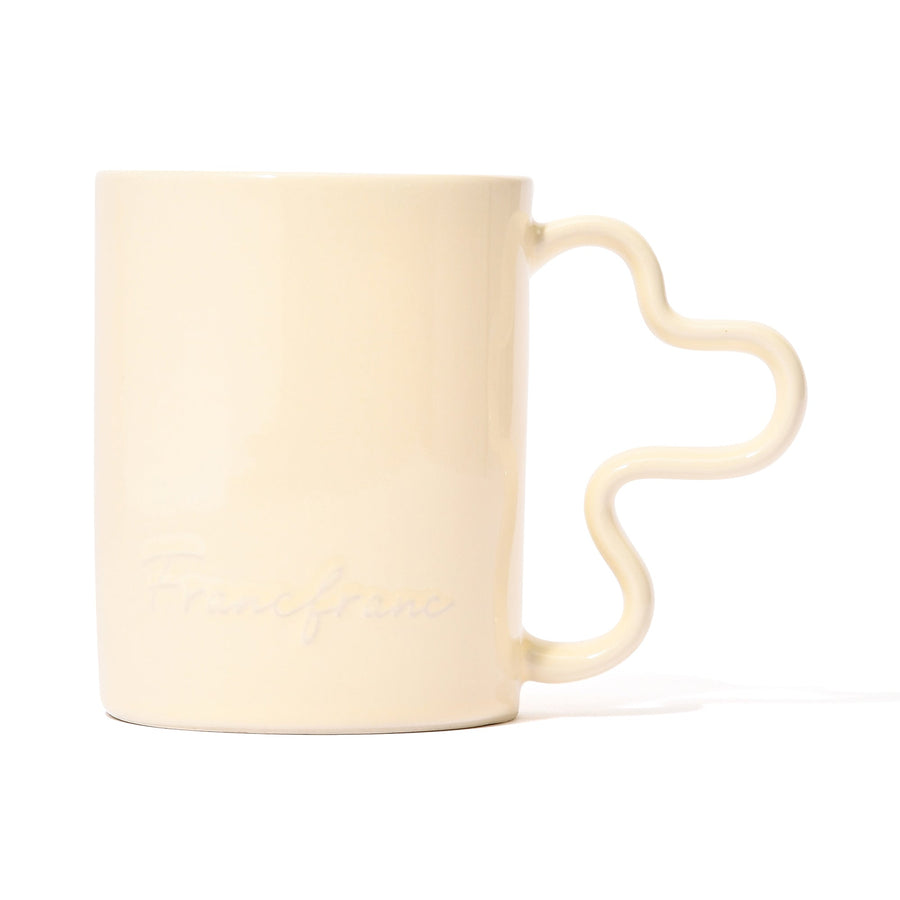 ウェーブ マグカップ アイボリー