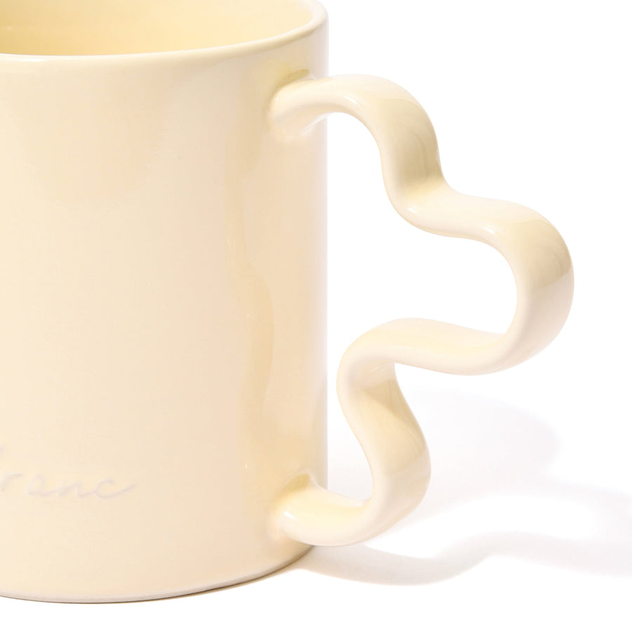 ウェーブ マグカップ アイボリー
